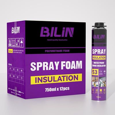 750 ml Spray PU Foam Flame Retardant Polyurethane Expanding Foam Lekkie