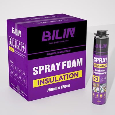 900 ml rozszerzalny PU foam spray wysokiej wiązania pleśń i odporny na erozję