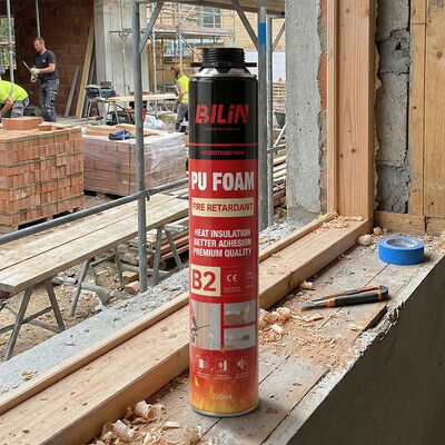 500ml 750ml Aerosolowy Piankowy Uszczelniacz P.U. Ognioodporny Dystrybutor Hurtowy OEM B1 Pianka Ognioodporna w Kartridżu